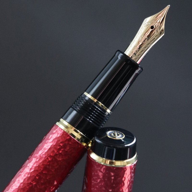 Oita Made ジャパンレッド 万年筆 JAPAN BLUEシリーズ第三弾 RED F