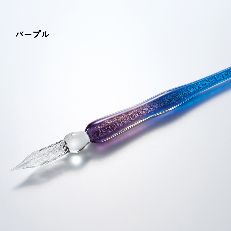 AZONX｜アゾン ガラスペン ラメ ブルー/ライトブルー/グリーン