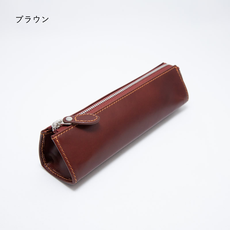 ASHFORD/アシュフォード 本革 ヒメル 三角ペンケース ブラック