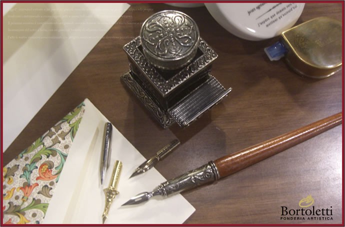Bortoletti 木製ペン軸 つけペン/ペン先/ペンホルダー付きインク ギフトセット SET41 ガラスペン先 対応 （ボルトレッティ