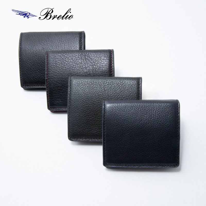 名入れ対象商品】Brelio YAKレザー 小銭入れ/コインケース 本革