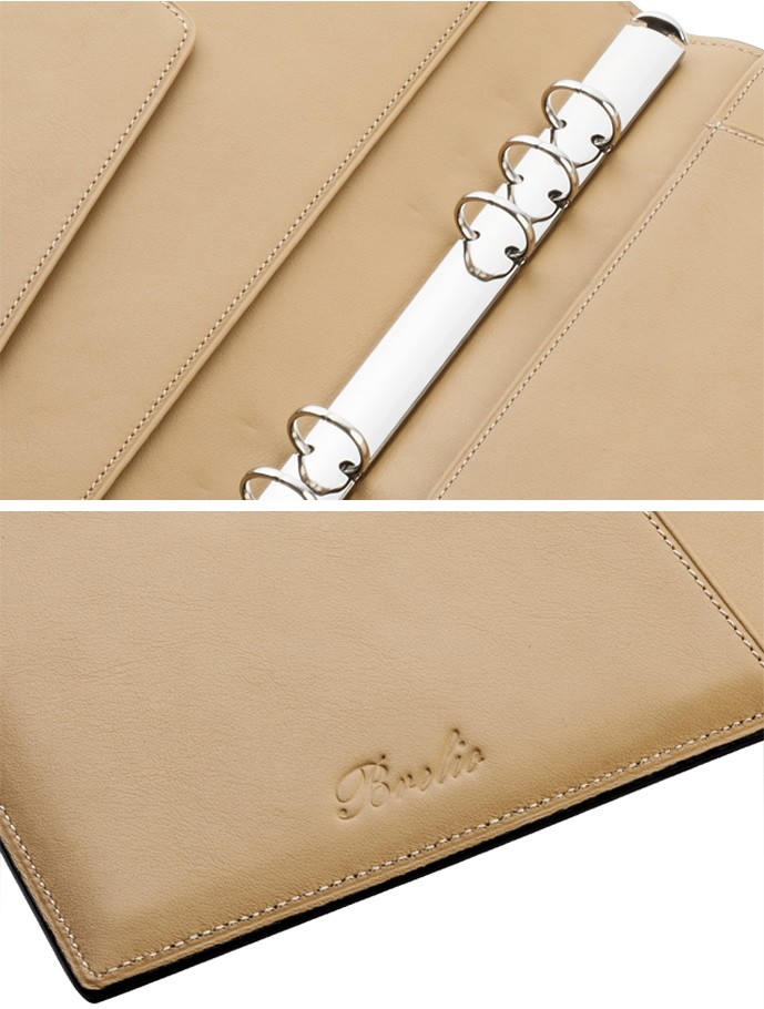 Brelio/ブレイリオ システム手帳 A5サイズ 本革 コードバン リング径