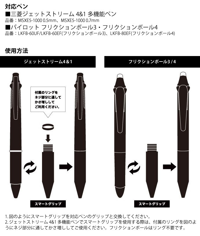 UNUS SMART GRIPスマートグリップ 溝タイプ ジェットストリーム4＆1