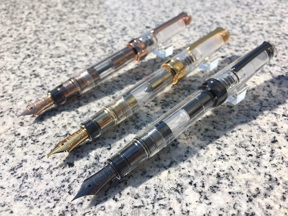 名入れ対象商品】NAGASAWAオリジナル万年筆 ギアスケ ブラック