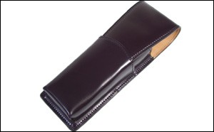 Brelio コードバンペンケース ワイドフラップ 2本差し 4605 : ナガサワ