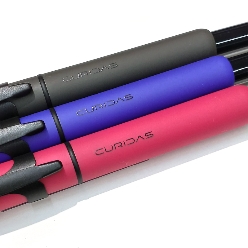 プラチナ万年筆 ノック式万年筆 CURIDAS｜キュリダス マット ブラック