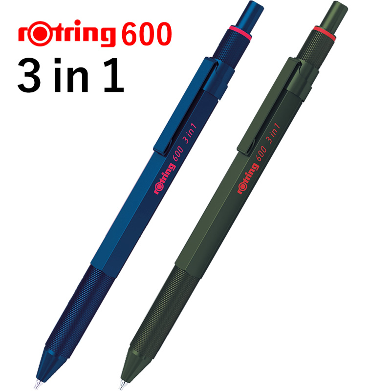 Rotring/ロットリング 600 3in1 多機能ペン/2色ボールペン+シャープ/マルチペン ブルー/グリーン :rotring-600-3-1:ナガサワ文具センター  - 通販 - Yahoo!ショッピング