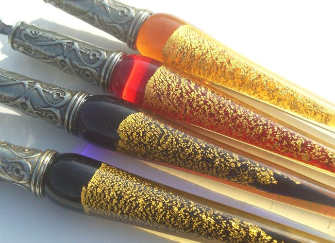 イタリア製】【ガラスペン軸】ボルトレッティ Bortoletti インク付き