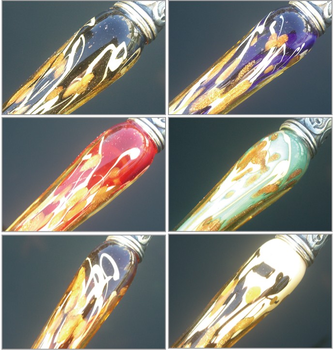 イタリア製】【ガラスペン軸】ボルトレッティ Bortoletti インク付き