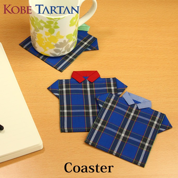 KOBE TARTAN コースター （神戸タータン/タータンチェック