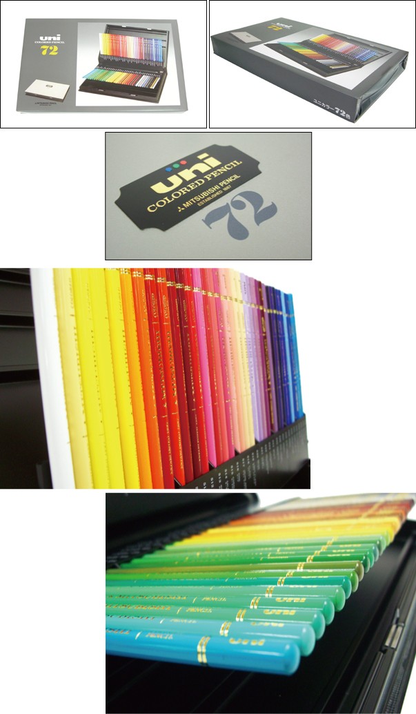 三菱鉛筆 ユニカラー 72色セット 色鉛筆 UC72CN : ナガサワ文具