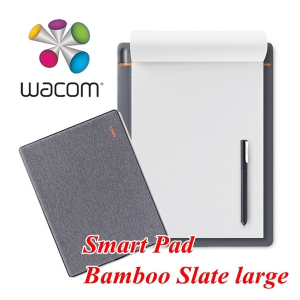 ワコム スマートパッド Bamboo Slate large A4対応 ミディアムグレー CDS810S