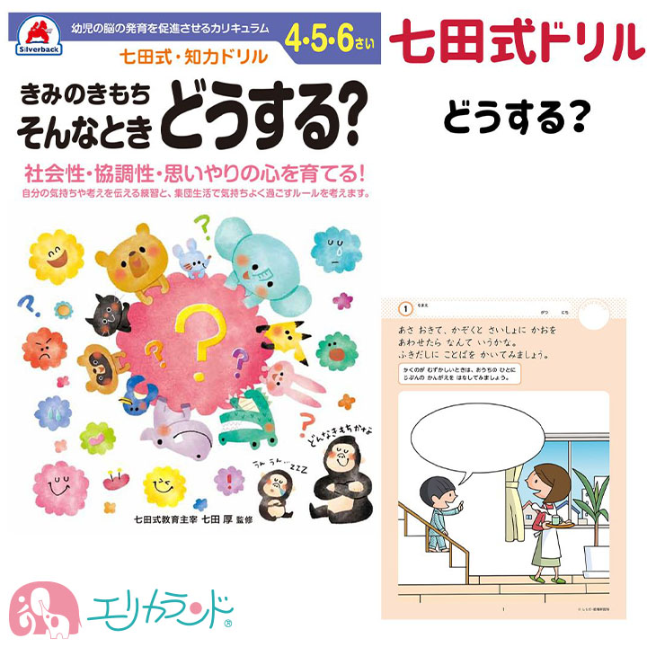 七田式 きみのきもち そんなときどうする？ ドリル 知育 プレゼント
