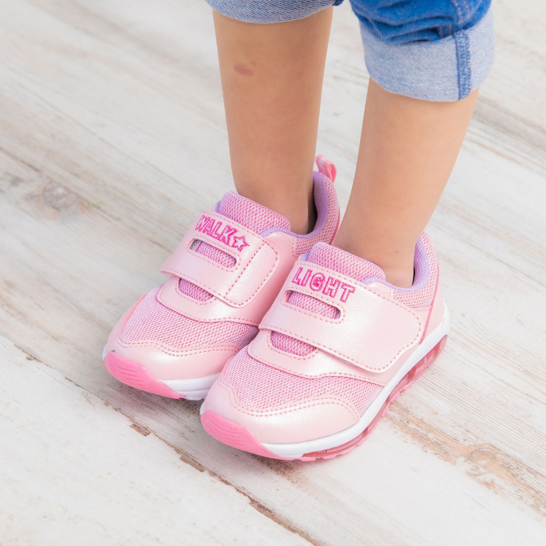 光る靴 ひかるくつ 子供 14cm 15cm 16cm 17cm 女の子 男の子 ピンク