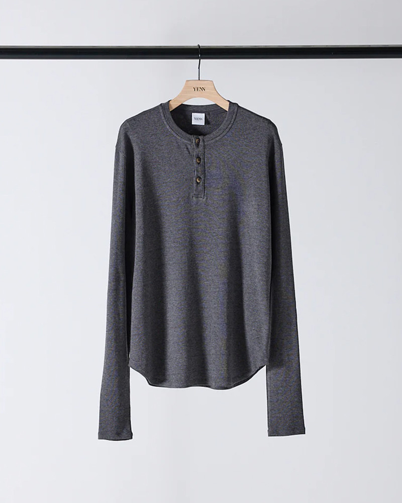 YENN 【SALE】YENN イエン y254-81110 HENRY NECK LONG TEE ヘンリー