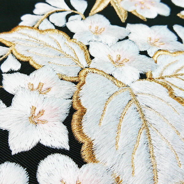 衿秀 公式 半衿 はんえり 刺繍 絢爛-雅 正絹 塩瀬 日本製 和装小物 和小物 えりひで 襟の衿秀