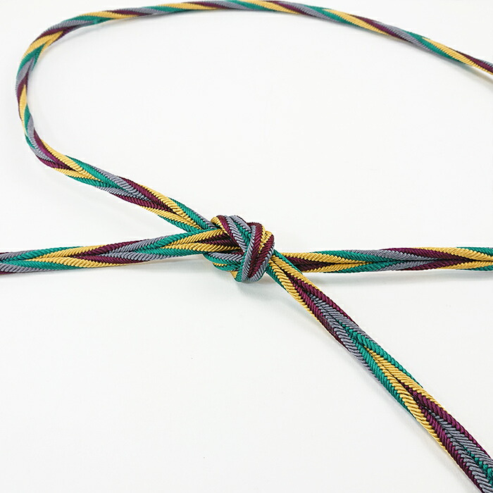 衿秀 公式 帯締 帯締め おびしめ 洋角組 多色使い 4色ひねり 正絹 より  