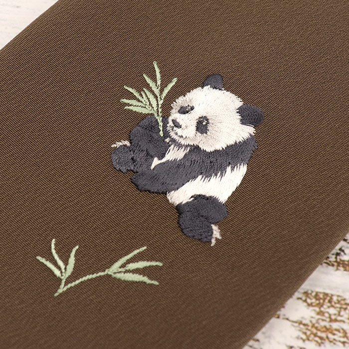 衿秀 公式 き楽っく 替え衿 替衿 かええり 刺繍 パンダ ぱんだ ワン
