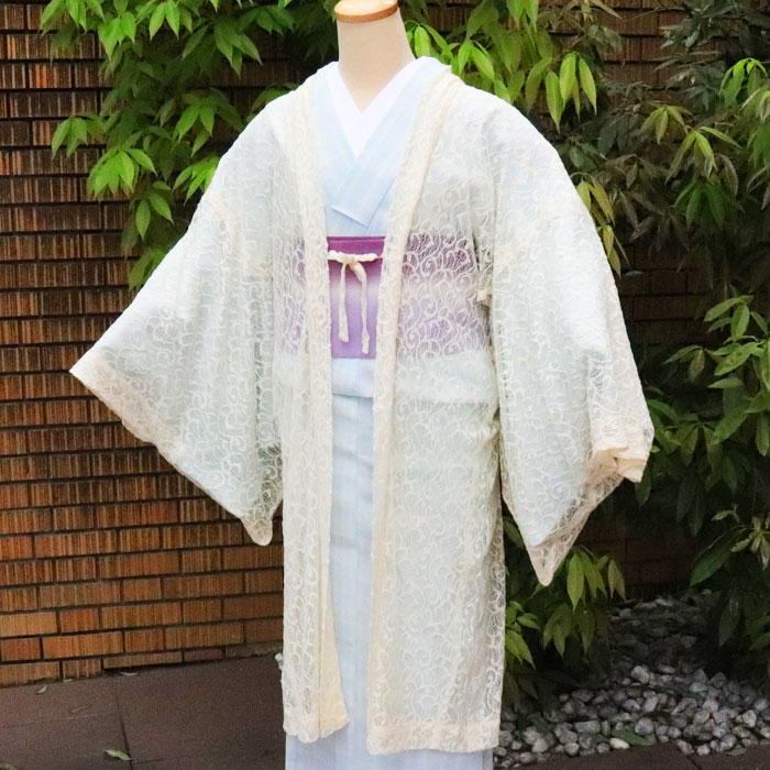 衿秀 公式 羽織り レース ちりよけ はおり 塵除け 単衣 おしゃれ
