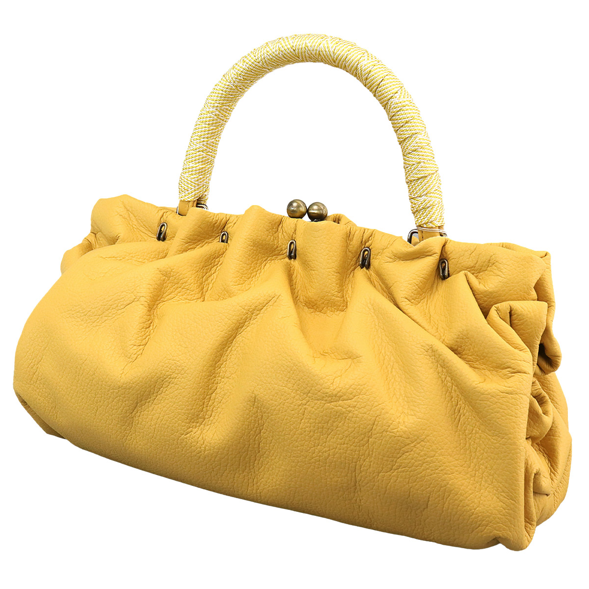 衿秀 公式 バッグ 和装 着物 ばっぐ bag がま口 正絹 皮 牛革 日本製 和装小物 和小物 えりひで 襟の衿秀の画像