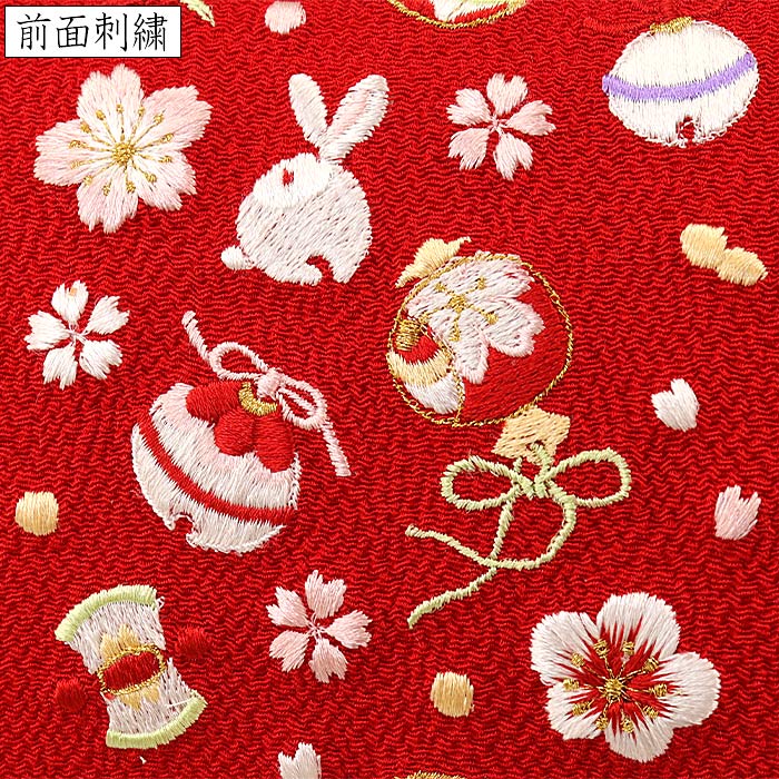 衿秀 刺繍振袖バッグ大鈴 赤紫色or中紅色 特選振袖バッグ単品 衿秀振袖 