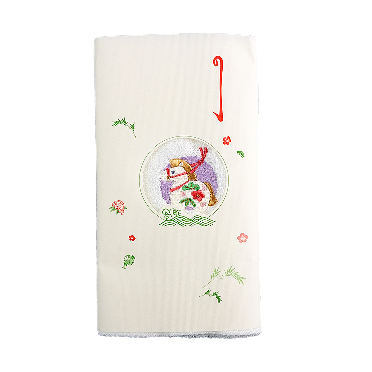 衿秀 公式 干支 タオル 午年 うま 2026年 令和8年 丙午 ひのえうま