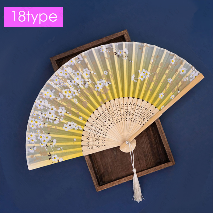 z156#扇子 レディース 当日発送 20type 花柄 竹製 折りたたみ せんす