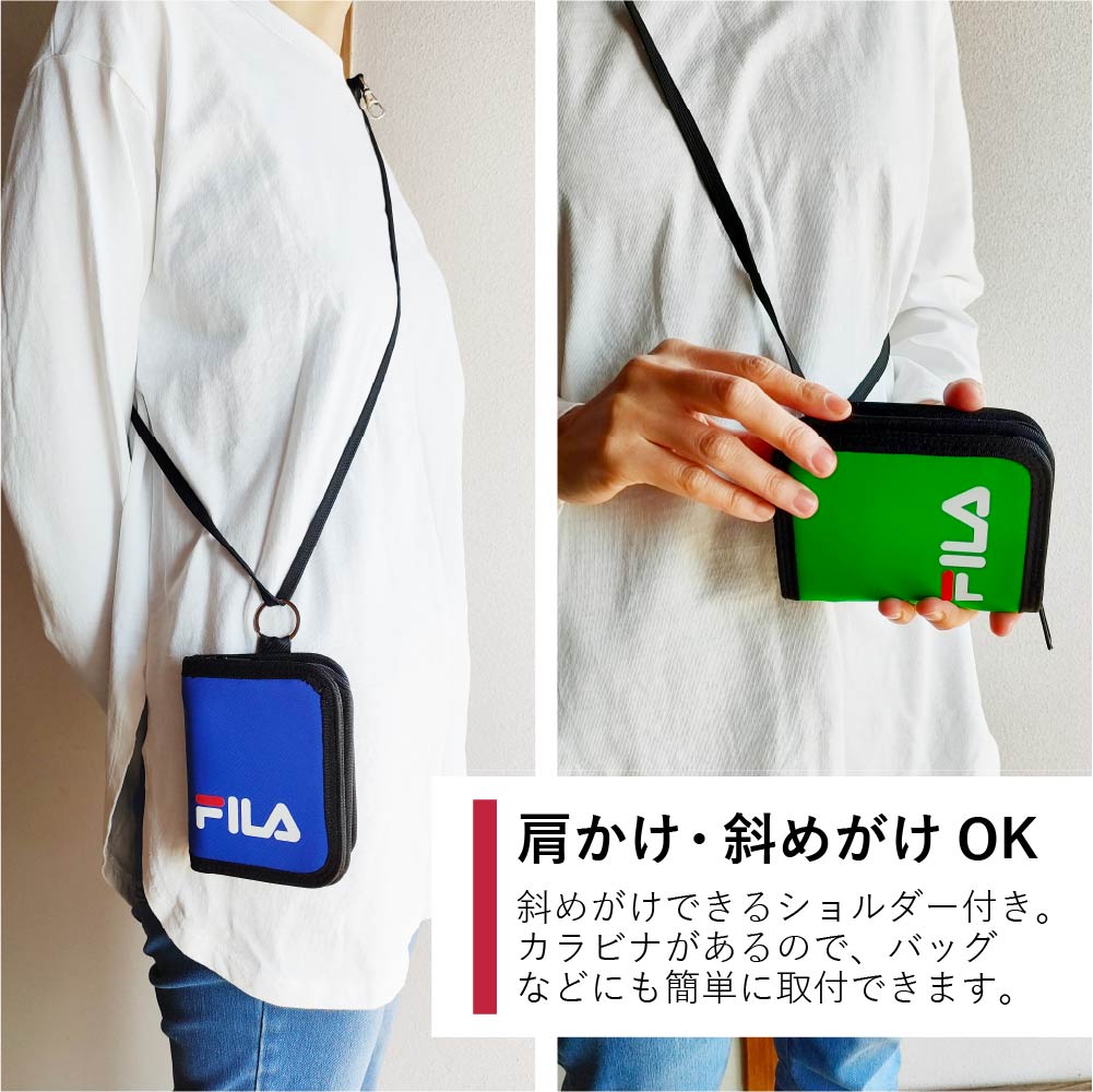 FILA フィラ 財布 二つ折り 高校生 中学生 通学 小さめ ポリ