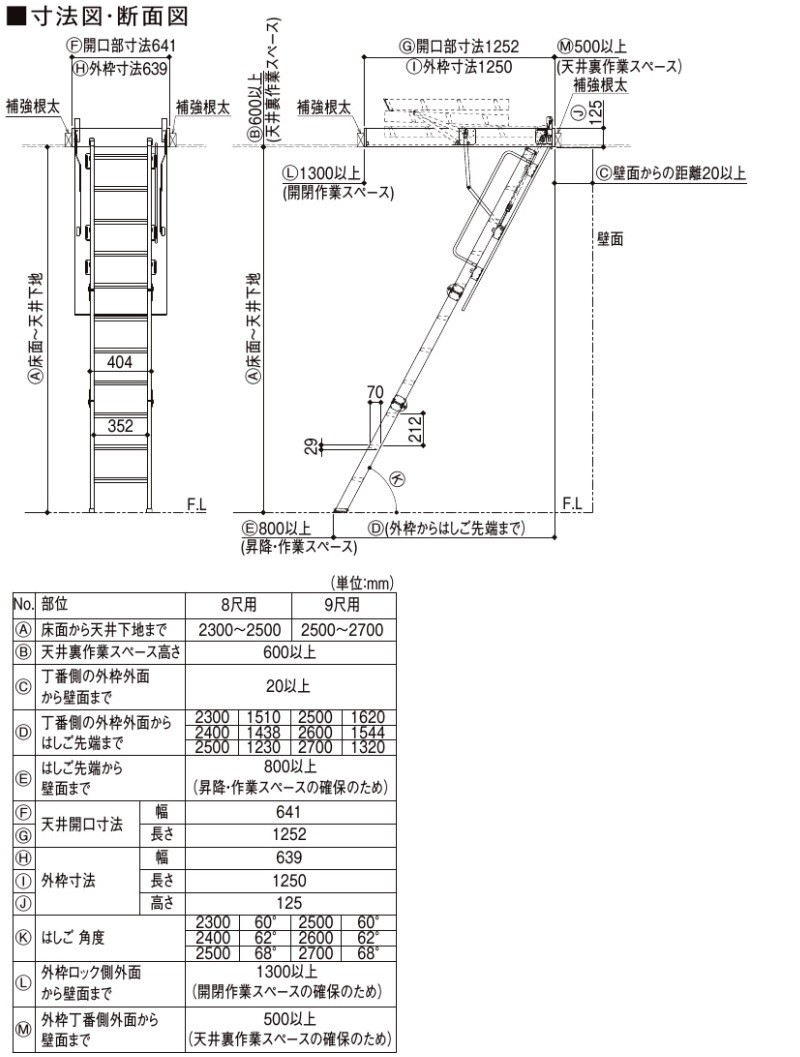 シーリングタラップ屋根裏ハシゴリクシルLIXIL リビング建材