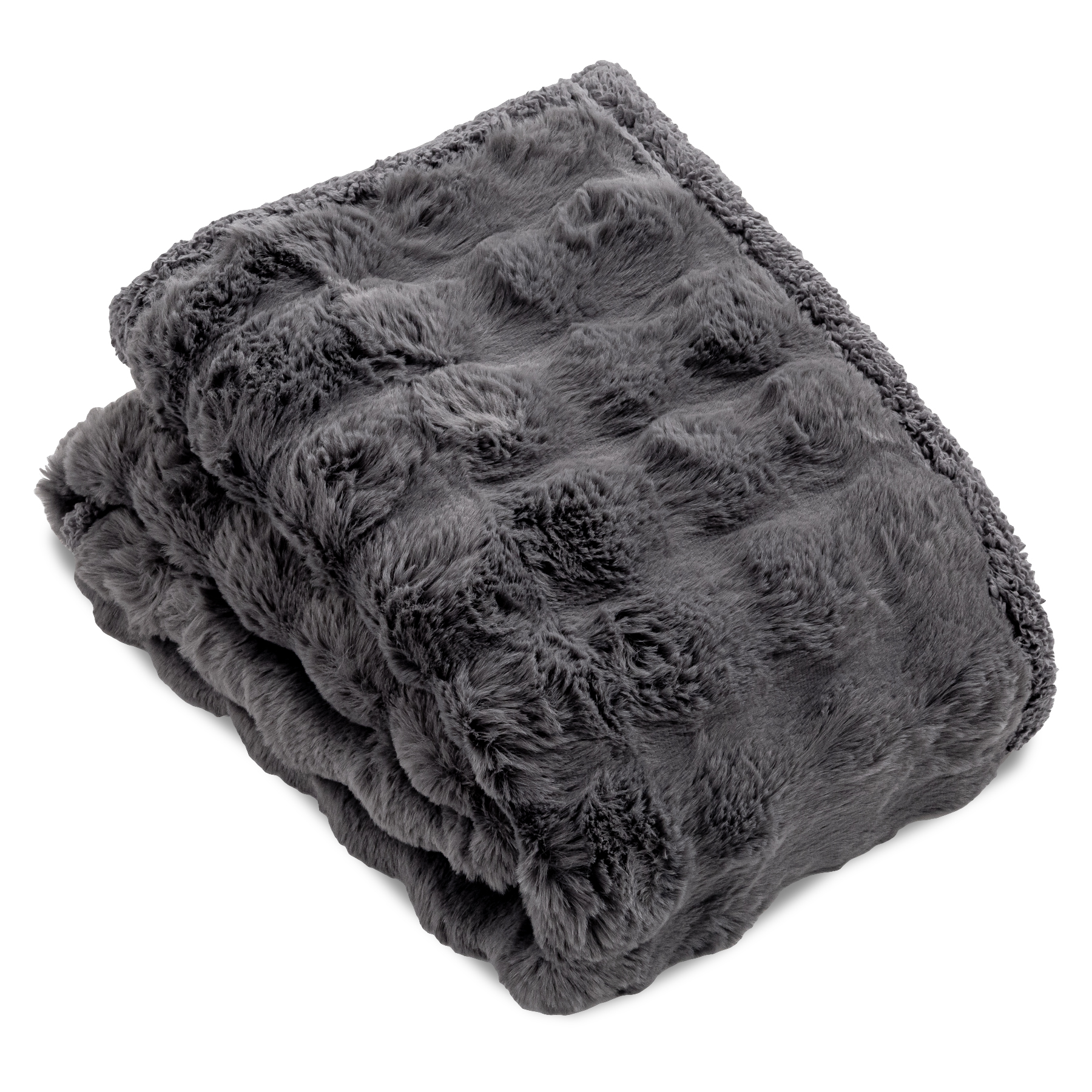 敷きパッド LUXZA ラグザ ラビットファー ベッド パッドシーツ