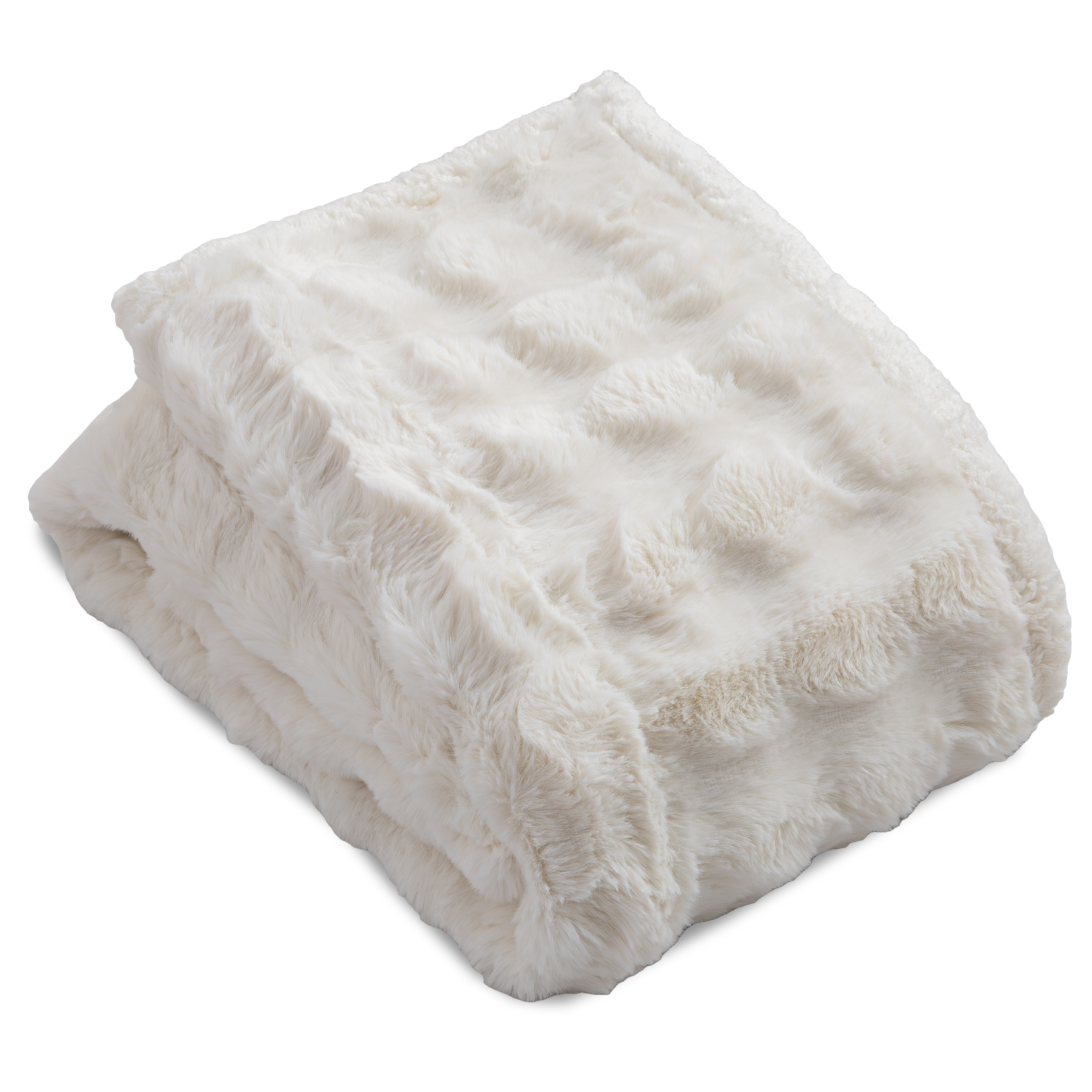 敷きパッド LUXZA ラグザ ラビットファー ベッド パッドシーツ