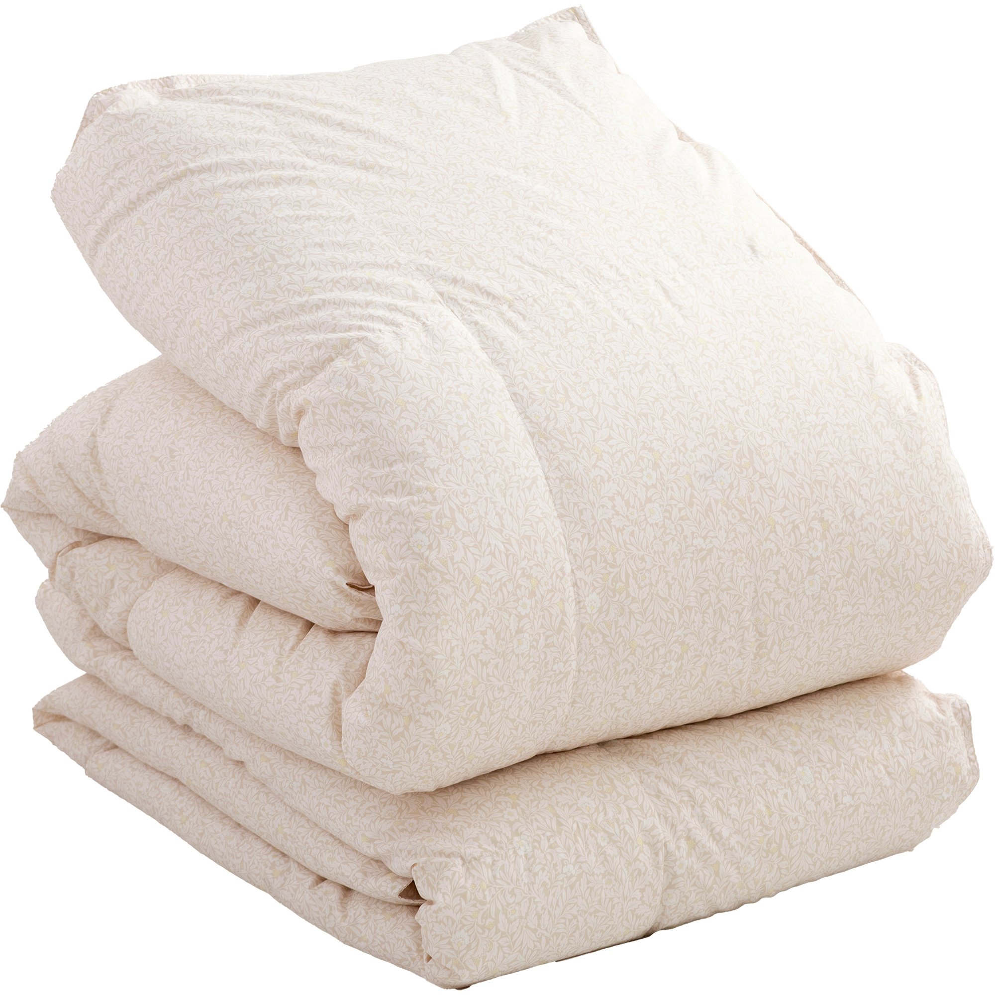 2枚合わせ羽毛布団 マザーグース 羽毛 洗える シングル 羽毛布団