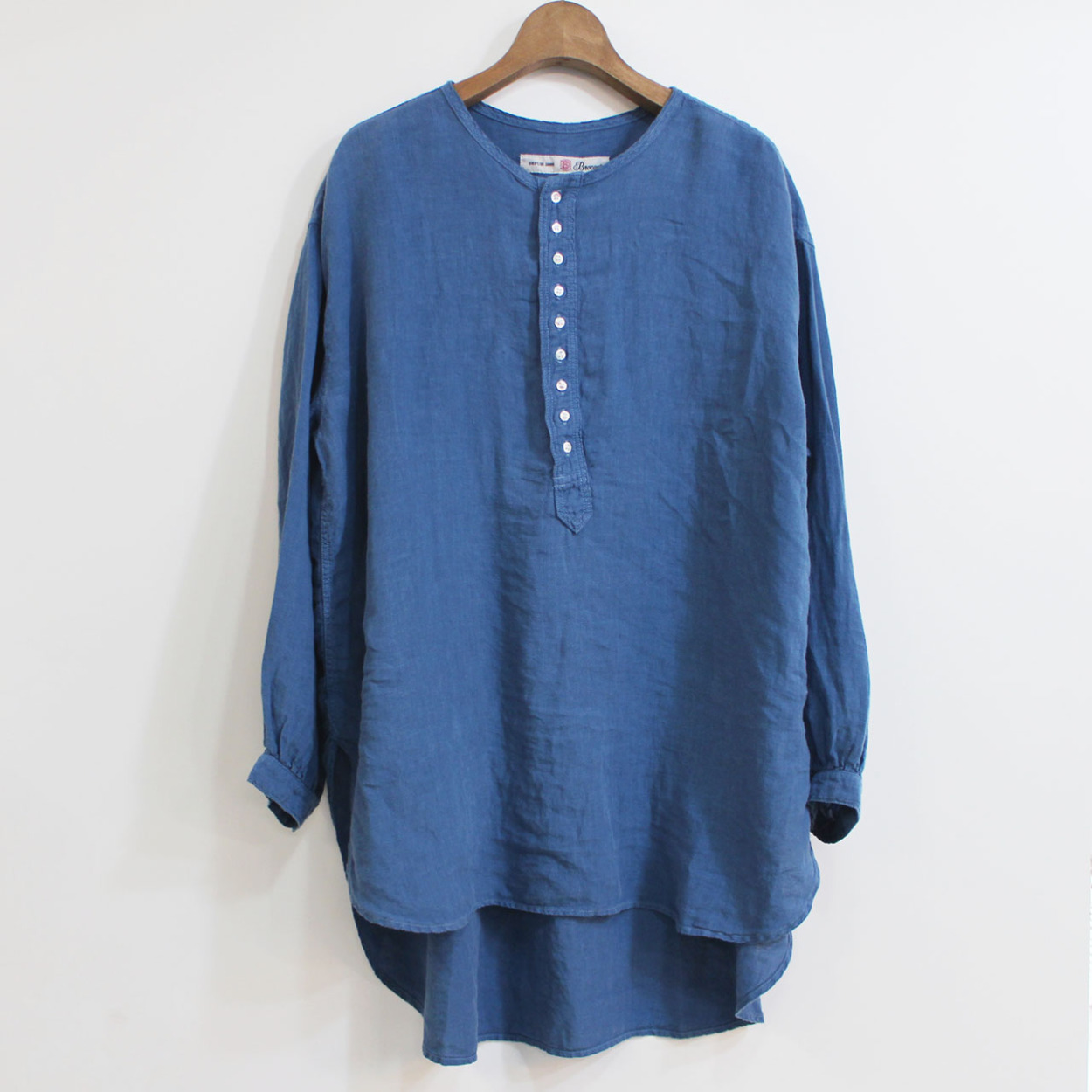 専用★美品 Brocante★リネンカンパーニュシャツ プルオーバー 日本製 Brocante プルオーバーシャツ BROCANTE ブロカント カンパーニュシャツ