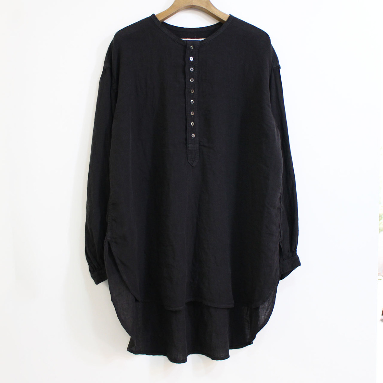 プルオーバーシャツ　BROCANTE　ブロカント　カンパーニュシャツ　36-172L　リネンキャンバスプルオーバーシャツ Brocante プルオーバーシャツ BROCANTE ブロカント カンパーニュ