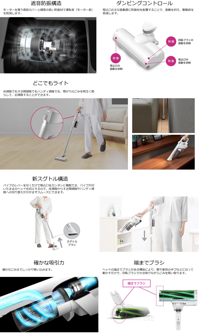 SHARP シャープ EC-AR11-B スティッククリーナー 1.2kgの軽量設計 新