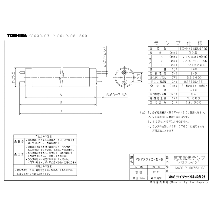 【未使用品/特価】TOSHIBA蛍光ランプ　FHF32EX-N-H 18本セット TOSHIBA FHF32EXLH 東芝 直管蛍光灯 32W形 3波長形電球色 Hf形