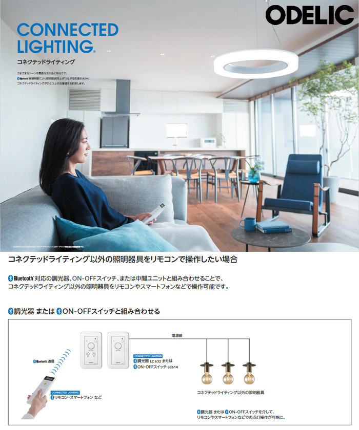 ODELIC（オーデリック） 照明用 コントローラー LC632 壁 LED 調光器