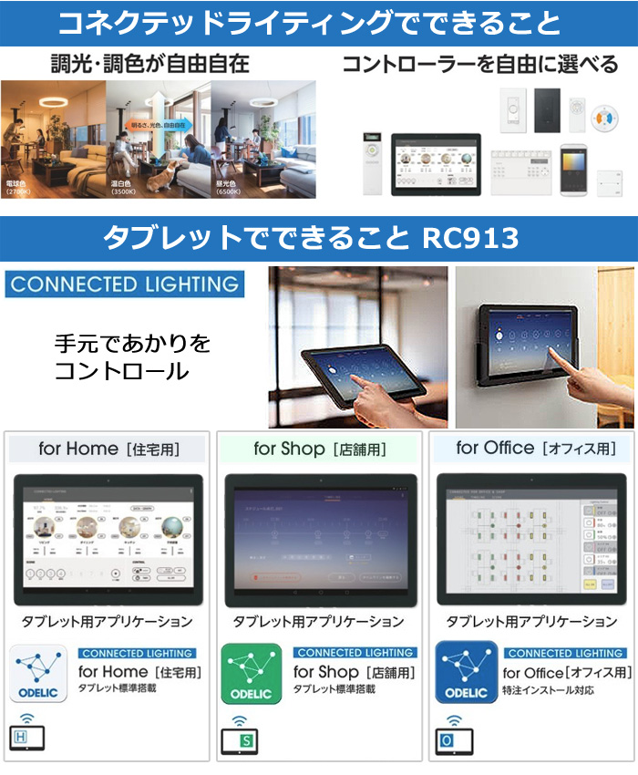 純正 オーデリック タブレット リモコン RC913 CONNECTED