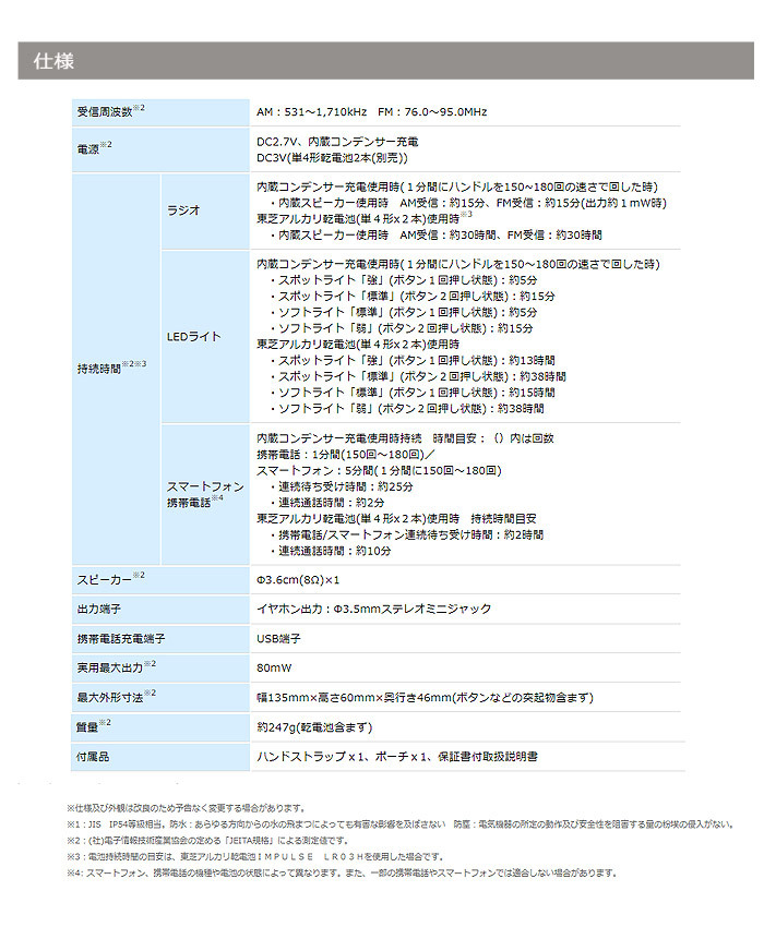 東芝 TY-JKR6-W FM/AM充電ラジオ ホワイト TYJKR6W 「送料無料」 :TYJKR6W:イーライン - 通販 -  Yahoo!ショッピング