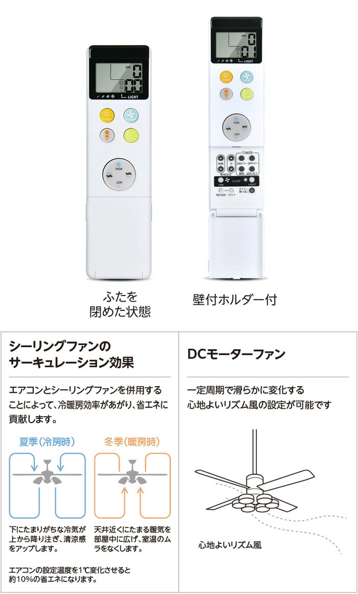 ODELIC（オーデリック） シーリングファン DCモーター WF813P2 傾斜