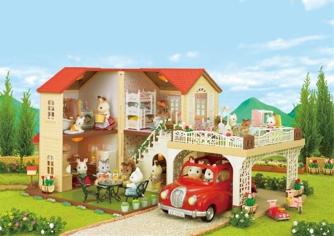 リンク シルバニアファミリー ハ-46 カーポートのあるあこがれのお家 おもちゃ こども 子供 女の子 人形遊び ハウス 3歳 ハピネットオンラインPayPayモール - 通販 - PayPayモール はじめての