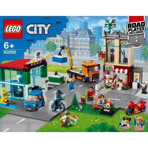 LEGO レゴ シティ レゴシティのタウンセンター ロードプレート付