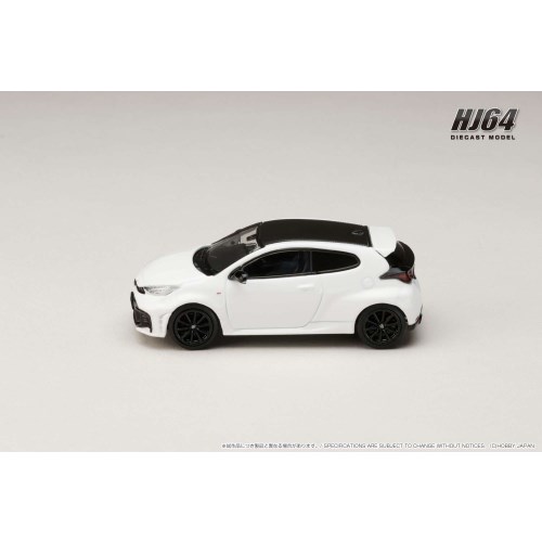 トヨタ GR Yaris ホワイト ミニカー 1/64 HJ64 1／64 トヨタ GR ヤリス RZ ハイパフォーマンス 2024 スーパー