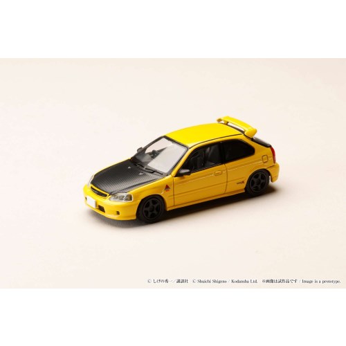 イニシャルD  コレクション　東堂塾 1／64 Honda CIVIC (EK9) 東堂塾 ／ 『頭文字D』 舘 智幸 VS 藤原 拓海