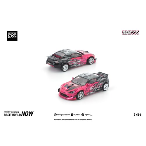 POP RACE 1／64 1087X GT86 RACE版パッケージ 【PR640473】 (ミニカー