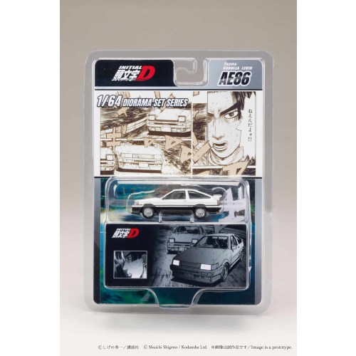1／64 Toyota COROLLA LEVIN(AE86)／『頭文字D』 秋山渉VS藤原拓海