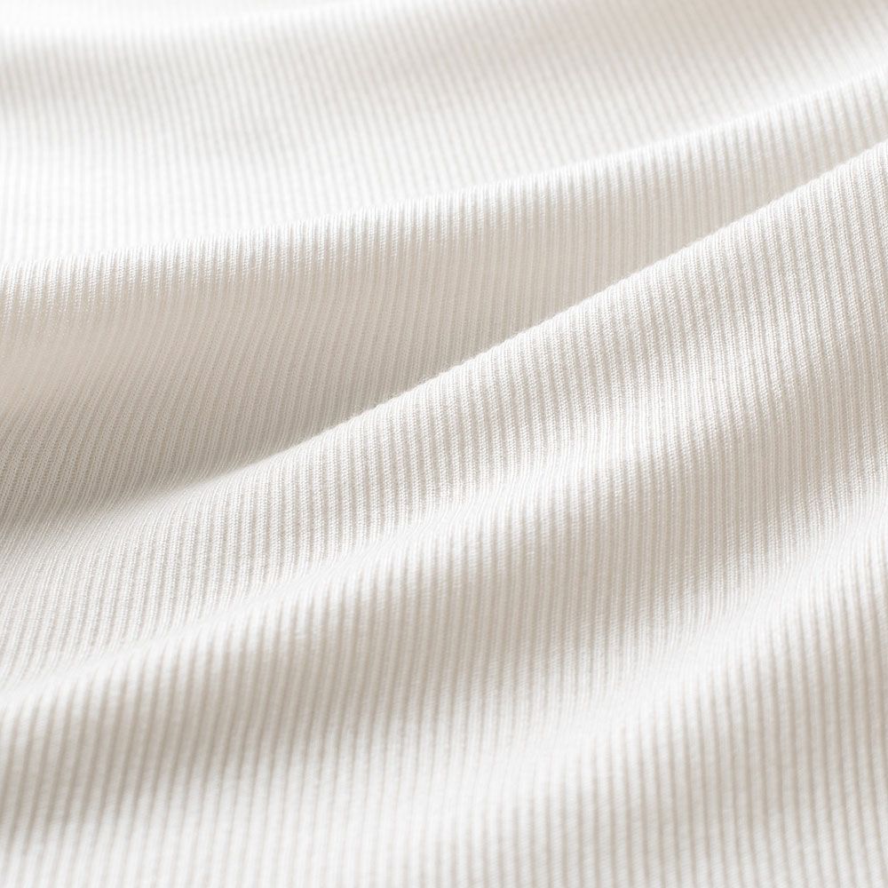 コットンシルク テレコ カップ付きキャミソール レディース オフホワイト ブラック 白 黒 M/L |  | 04