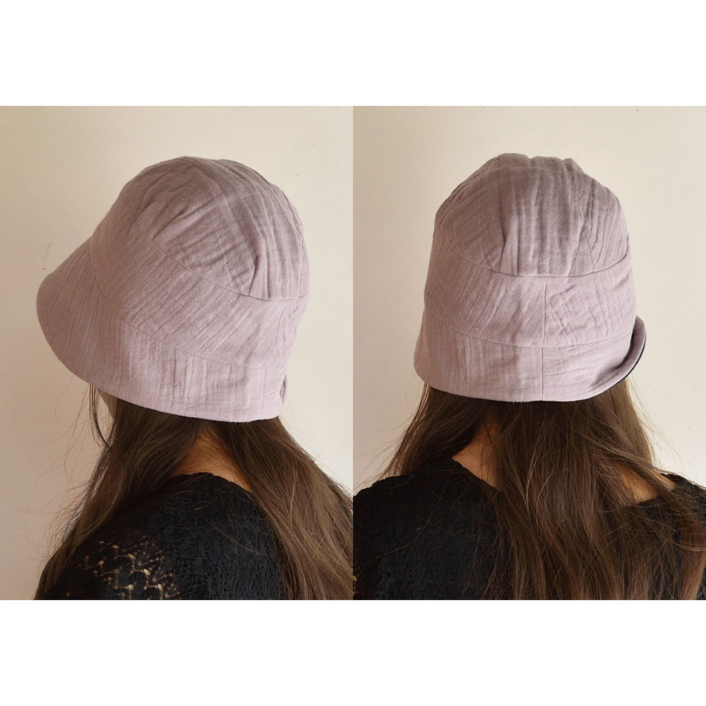 肌側オーガニックコットン 外側ダブルガーゼ 帽子 日本製 レディース ピンク ネイビー |  | 04