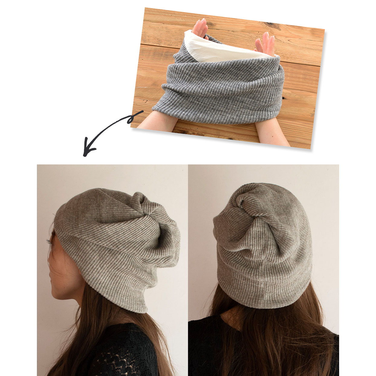 コットン100％リブ ニットキャップ 日本製 レディース ベージュ ブラウン グレー |  | 05