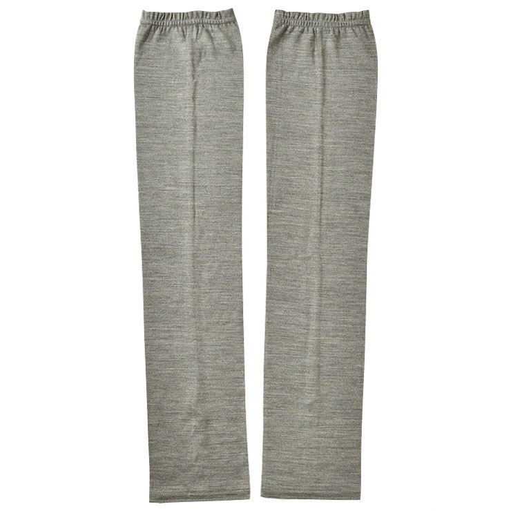 シルク100％ ジャージー UVカット アームカバー 日本製 指通し付き レディース グレー ネイビー |  | 10